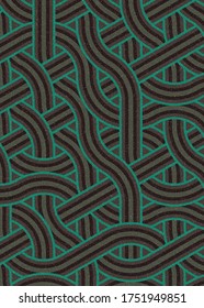 Color Hexagon Tile Connection Art Hintergrund Design-Illustration