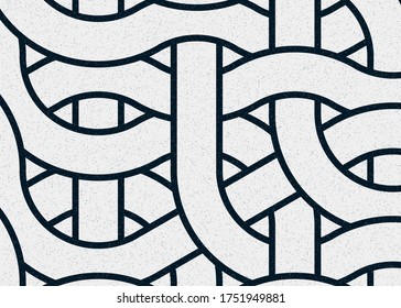 Colour Hexagon Tile Connection art background design illustration