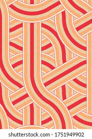 Colour Hexagon Tile Connection art background design illustration