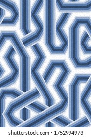 Color Hexagon Tile Connection ilustración de diseño de fondo