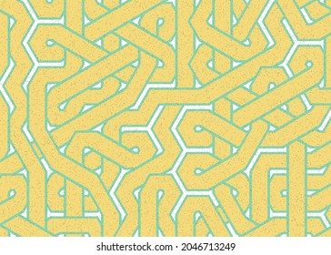 Colour Hexagon Tile Connection art background design illustration