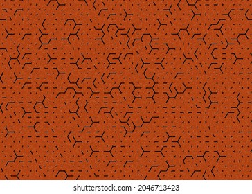 Colour Hexagon Tile Connection art background design illustration