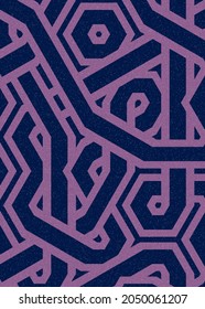 Colour Hexagon Tile Connection art background design illustration