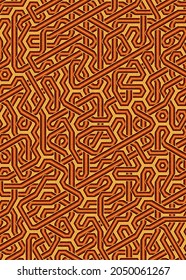 Colour Hexagon Tile Connection art background design illustration
