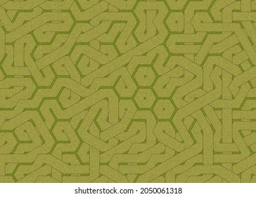 Colour Hexagon Tile Connection art background design illustration