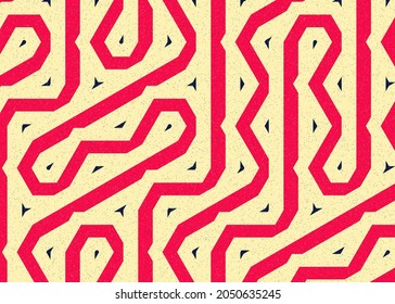 Colour Hexagon Tile Connection art background design illustration