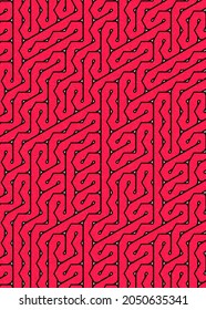 Color Hexagon Tile Connection Art Hintergrund Design-Illustration