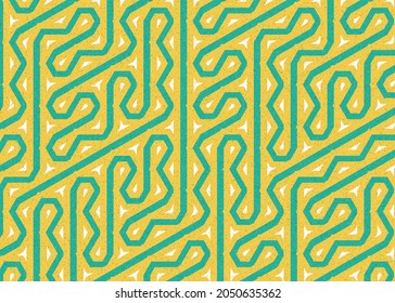 Colour Hexagon Tile Connection art background design illustration