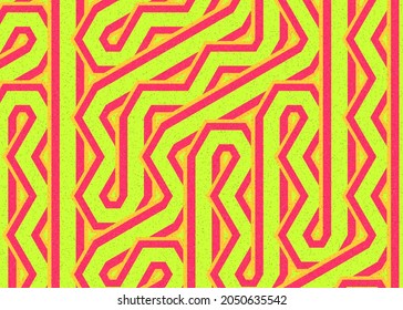 Colour Hexagon Tile Connection art background design illustration
