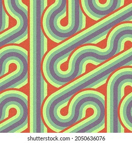 Colour Hexagon Tile Connection art background design illustration