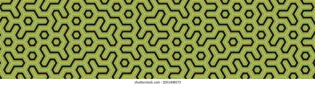 Colour Hexagon Tile Connection art background design illustration