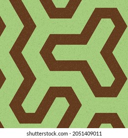 Colour Hexagon Tile Connection art background design illustration