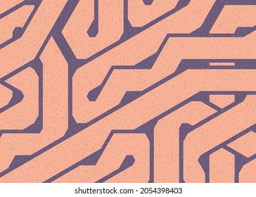 Color Hexagon Tile Connection Art Hintergrund Design-Illustration