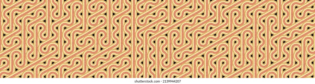 Colour Hexagon Tile Connection art background design illustration
