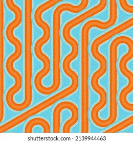 Colour Hexagon Tile Connection art background design illustration