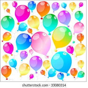 Globos de vacaciones de color - fondo, textura, elementos de diseño para la decoración