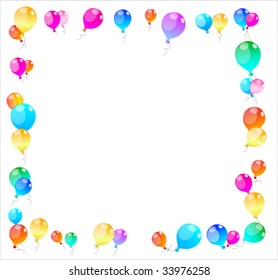 Colour holiday balloons - background, texture, design ellements for decoration