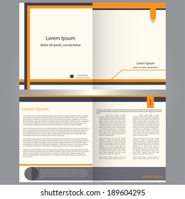 colour infographics options page. Vector illustration