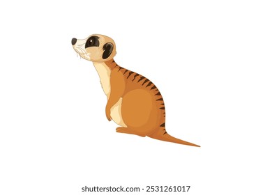 colour meerkat vector style commercial