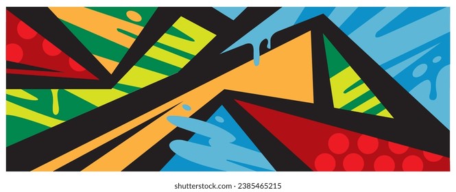 Diseño de arte mural de color Fondo Vector de iluminación