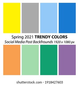 Colour palette for spring. Vector Illustration, EPS. 8 colors of soft and bright color scheme, vector spring theme colours. Large selection of color vectors. vector backgrounds for Linkedin cover post
