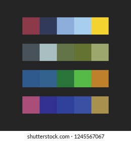 colour palette vector illustration