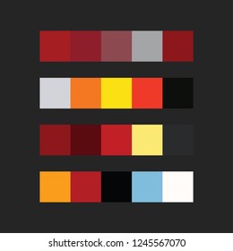 colour palette vector illustration
