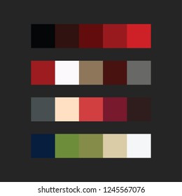 ilustración vectorial de paleta de colores