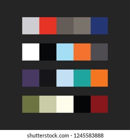 ilustración vectorial de paleta de colores