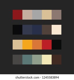 colour palette vector illustration