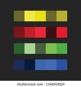 colour palette vector illustration