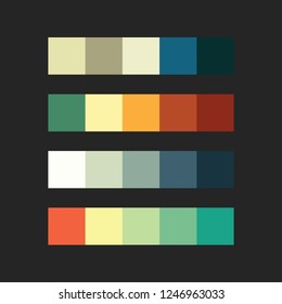 colour palette vector illustration