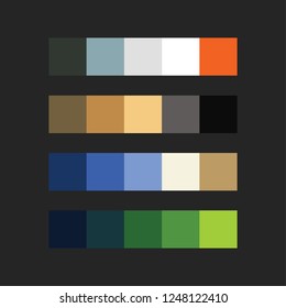 colour palette vector illustration