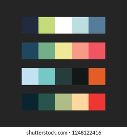 colour palette vector illustration