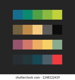 colour palette vector illustration