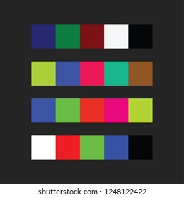 colour palette vector illustration