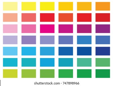 Colour Palette Vector Illustration Stock Vector (Royalty Free ...