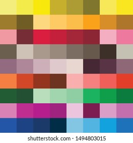 colour palette vector illustration set