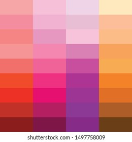 colour palette vector illustration set