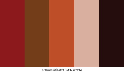 colour palette vector illustration set