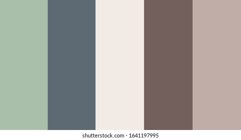 colour palette vector illustration set