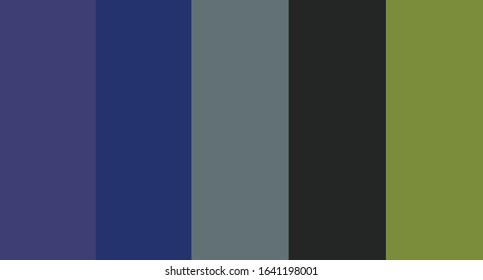 colour palette vector illustration set