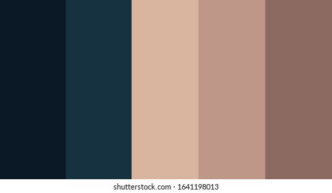 colour palette vector illustration set