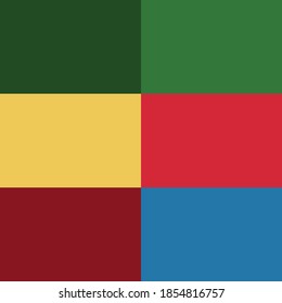 colour palette vector illustration set