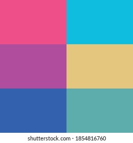 colour palette vector illustration set