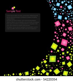 Colour pattern from squares