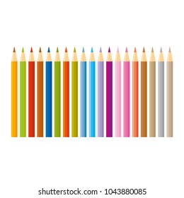 Colour pencils vector illustration