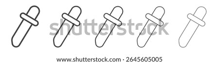 Colour picker icon outline ilustration vector symbol