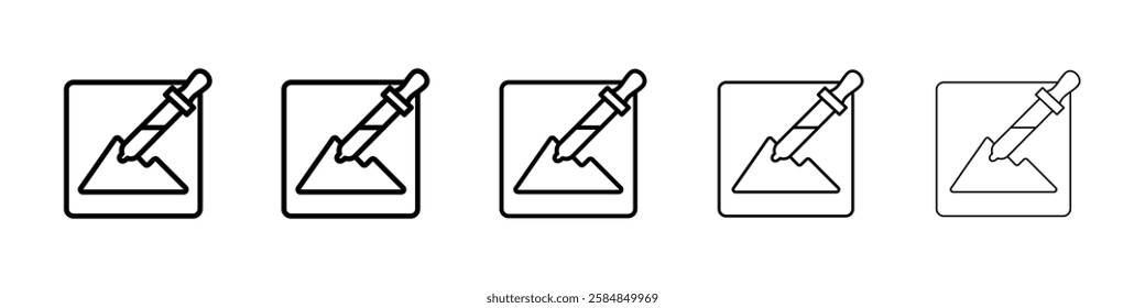 Colour picker icon Vector logo sign