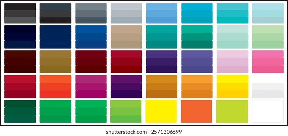 Colour Reference swatch palette vector